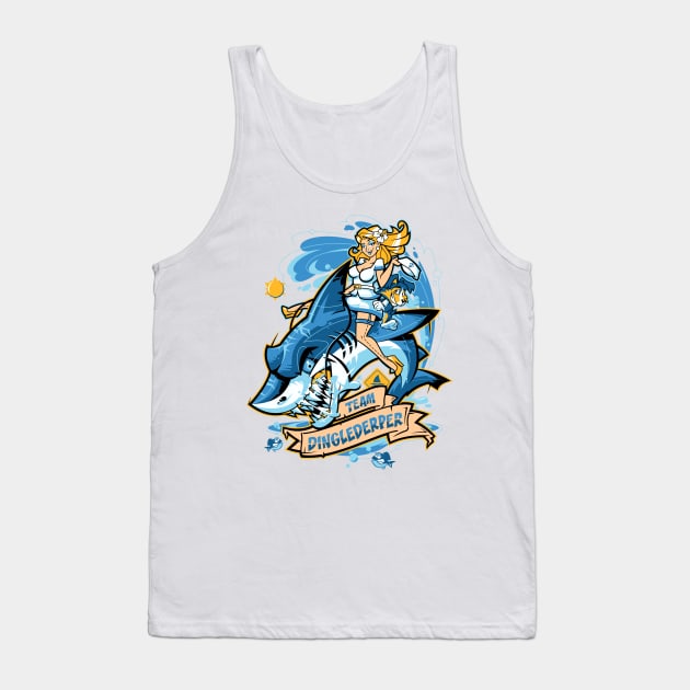 Shark Rodeo Tank Top by Dinglederper